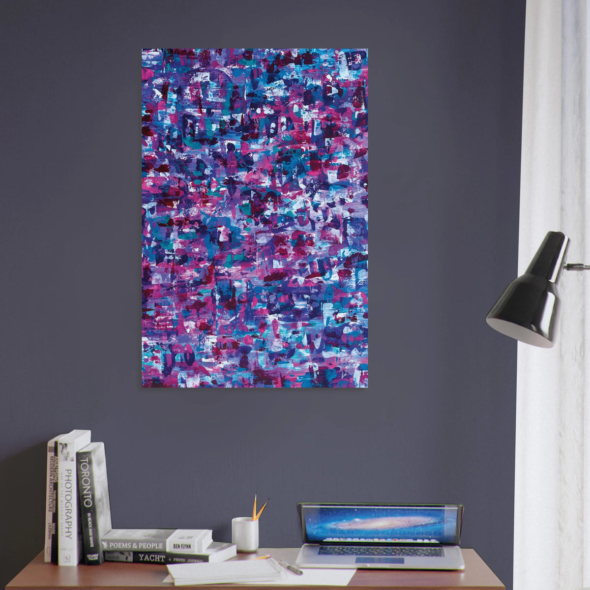 Patches of Pink - Abstract Poster Print