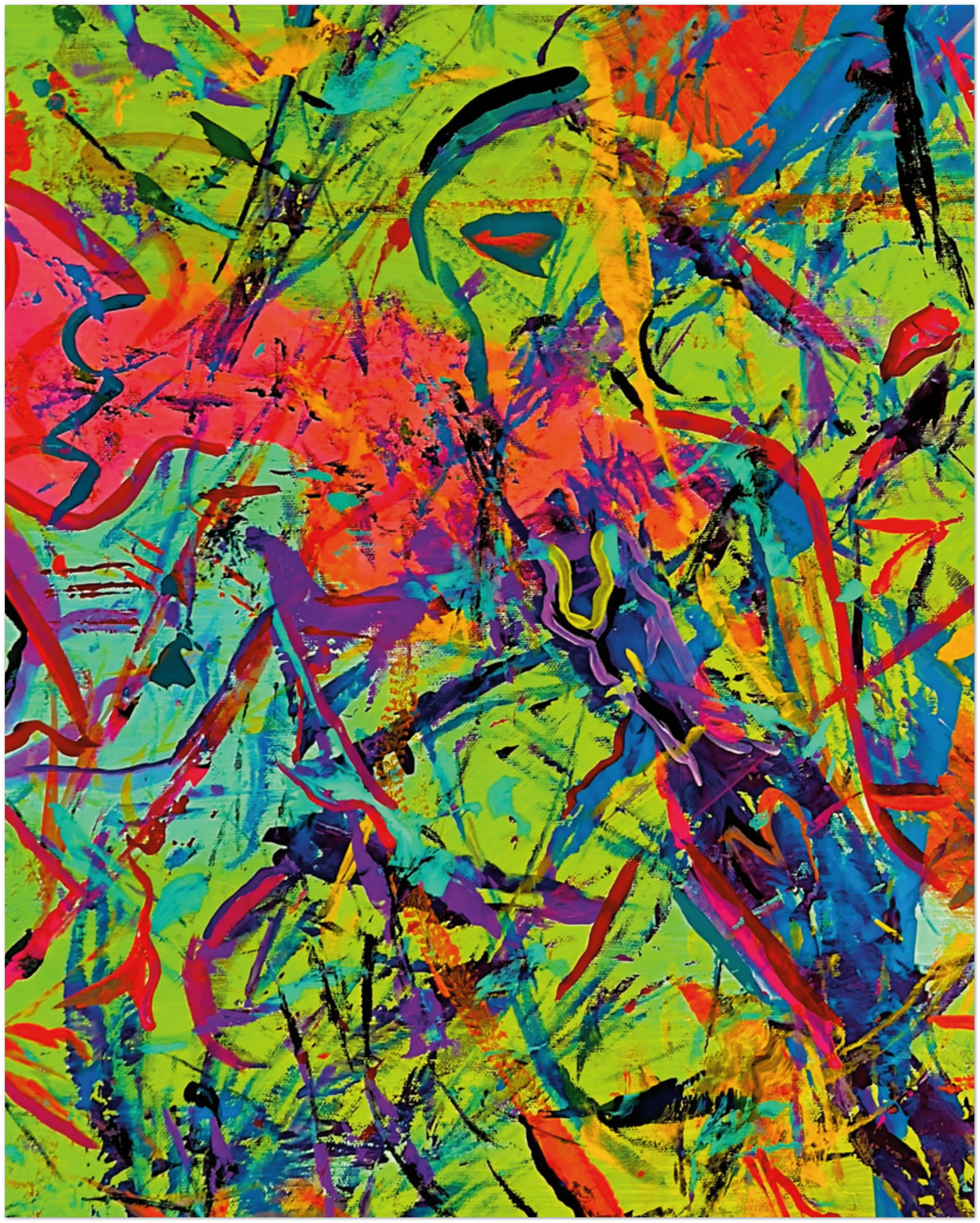 Color Splash - Abstract Poster Print (1 size)