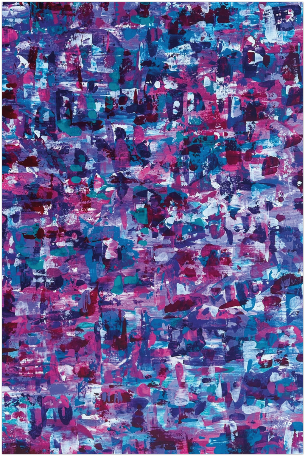 Patches of Pink - Abstract Poster Print